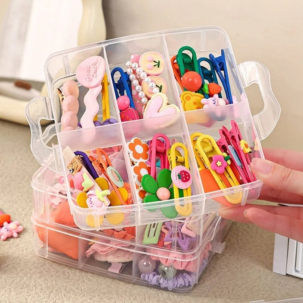 Stackable covered storage containers, jewelry, accessories, toys, sewing supplies, tape storage boxes, snap on tray containers