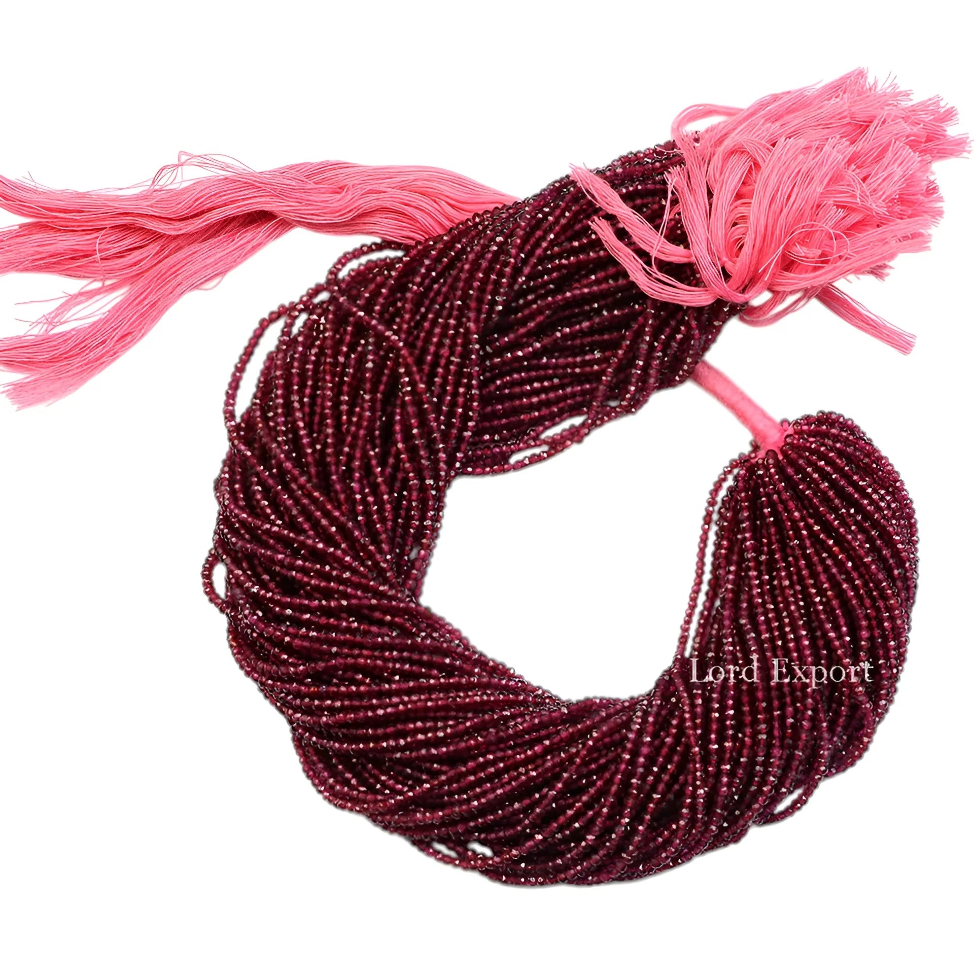 High Quality Natural Red 3mm-4mm Faceted Rondelle Mozambique Garnet Jewelry Making Loose Stone Strand Women Jewelry Beads Third