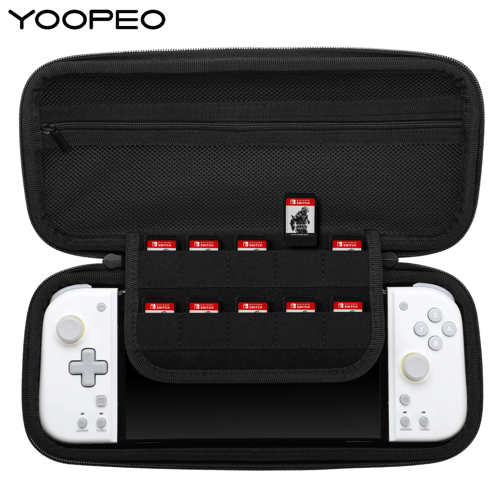 YOOPEO Original Portable Carrying Case For Retroflag Handheld Controller 10 Game Card Storage Bag for Hori Split Pad Gamepad Box