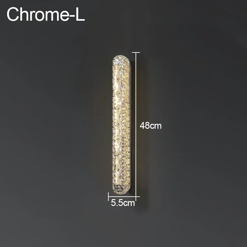 Luxury Modern LED Crystal Remote Control Wall Lamps for Living Room Bedroom Decoration Indoor Lights Fixtures Home Wall Decor