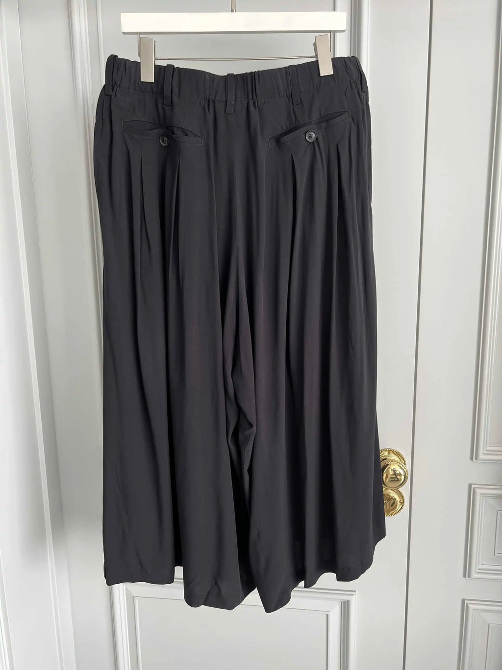 TOP-YAMAMOTO original design dark and niche black loose-fitting baggy casual pants