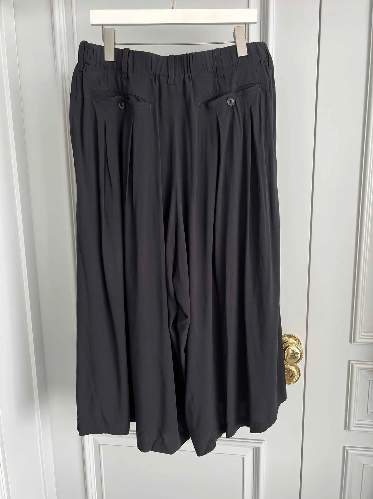TOP-YAMAMOTO original design dark and niche black loose-fitting baggy casual pants