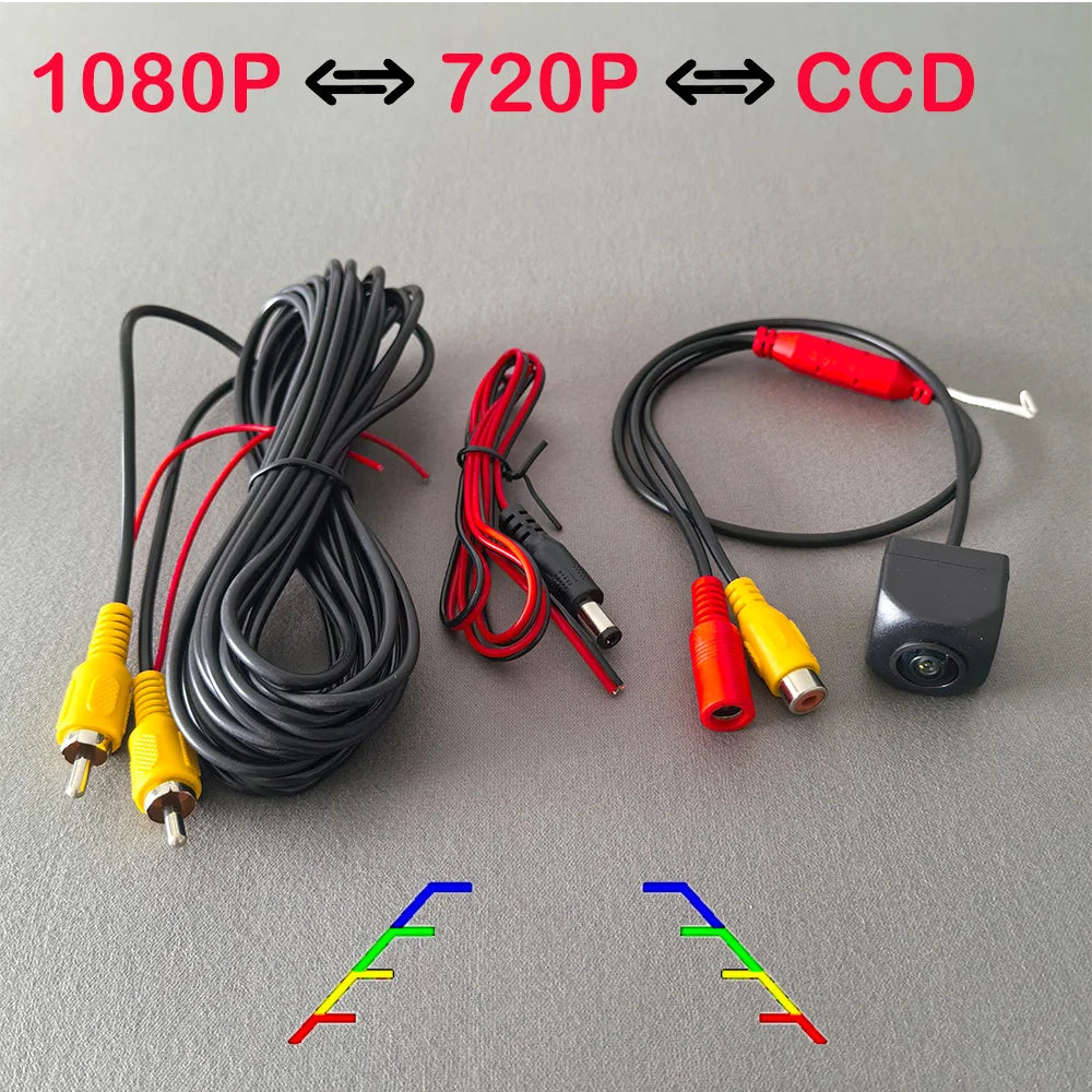 AHD Car Rear View Camera 12V Night Vision Backup Parking Reverse Camera Waterproof HD Color Image Video Vehicle Camera