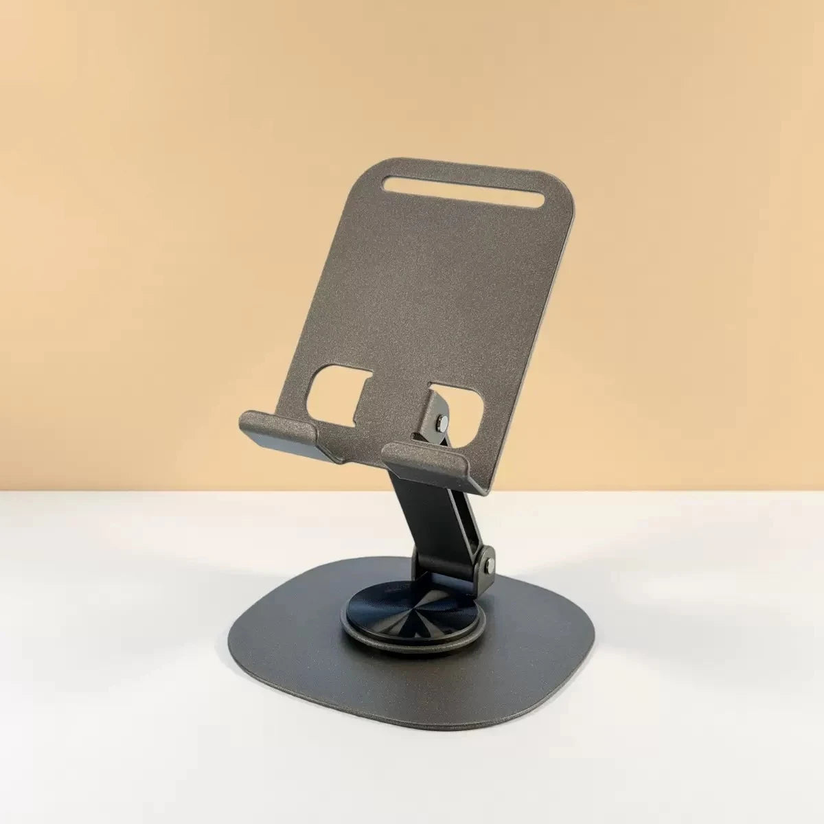 Foldable Universal Metal Phone Desk Stand Rotatable for Live Broadcasts And Lazy Height Adjustment Tablet Support