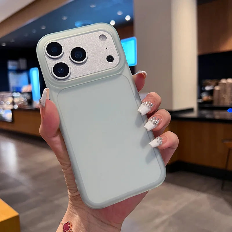 Tranaparent Simple Luxury Phone Case for IPhone 17 Air 16 15 14 13 12 Pro MAX Matte Soft Bumper Shockproof Cover