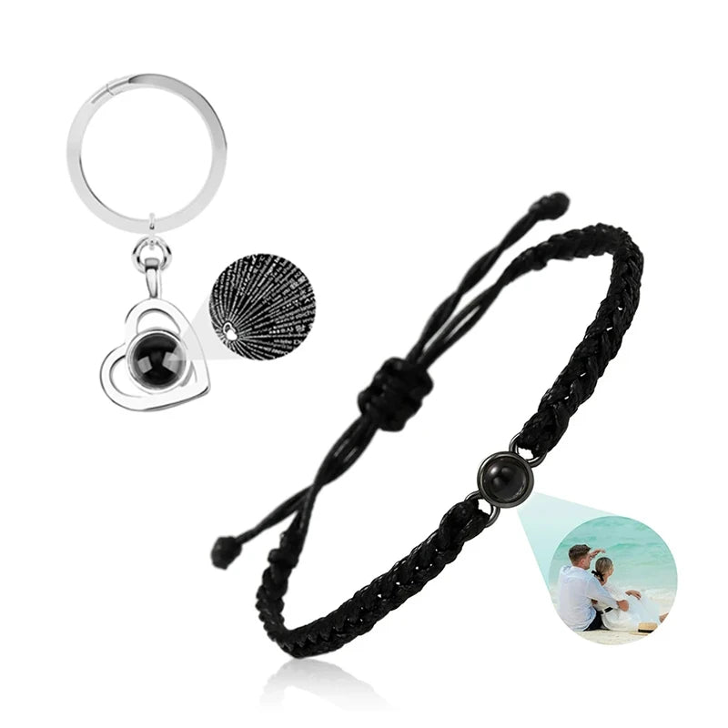 Custom Bracelets with Picture inside Customized Projection Bracelets with Photos Bracelet Personalized Photo Memorial Gifts
