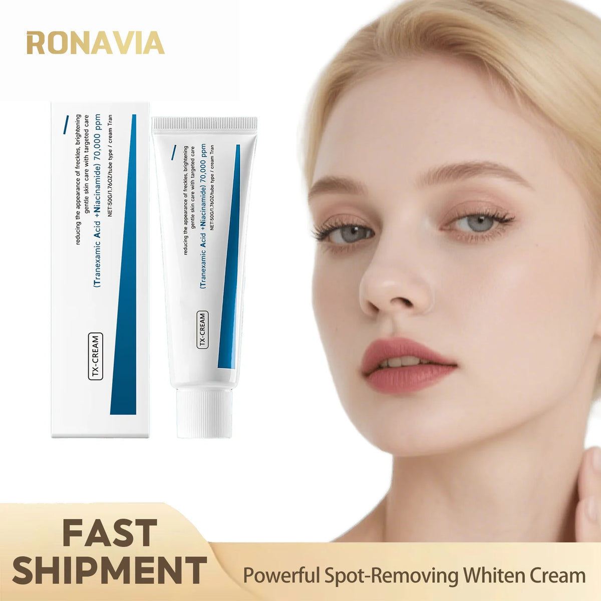 Powerful Spot-Removing Whiten Cream Improve Dull Uneven Skin Tone Fade Skin Blemish Nourishing Facial Gentle Daily Skincare