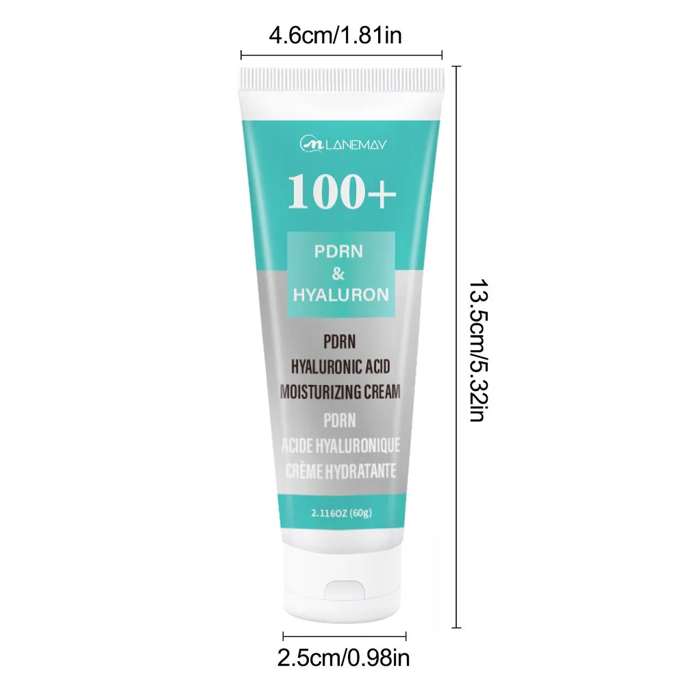 PDRN Hyaluronic Acid Cream 60g Hydrolyzed Collagen Deep Hydration Glow Skin Repair Non-Sticky Day Night Facial Moisturizer