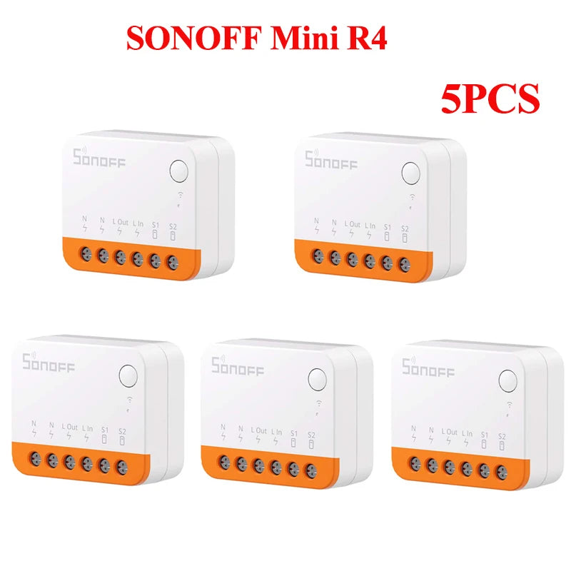 SONOFF Mini R4 Extreme Wifi Smart Switch External Switch Control Detach Relay Smart Home DIY Light Switch Via EWelink APP Alexa