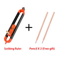 Profile Scribing Ruler Contour Gauge with Lock - Precise Scribe Tool Woodworking Edge Corner Measuring Profile Duplicator