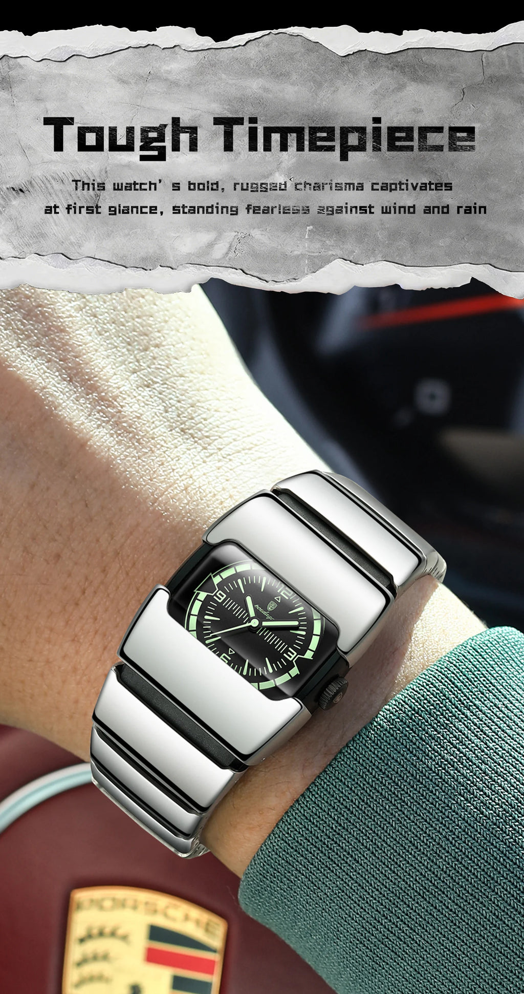 POEDAGAR Original Casual Man Wristwatch Waterproof Luminous Stainless Steel Watch For Men Sports Quartz Men's Watches Male Clock
