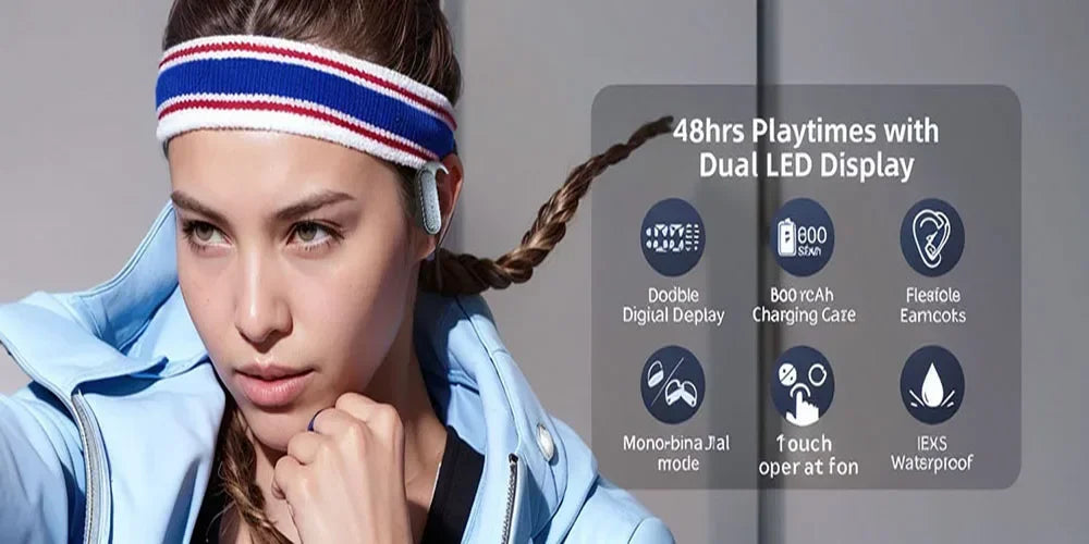 A520 Wireless Earphones Mini Lightweight Bluetooth Touch Earbuds Clear Stereo Audio Sweat Resistant Daily Sports Headset