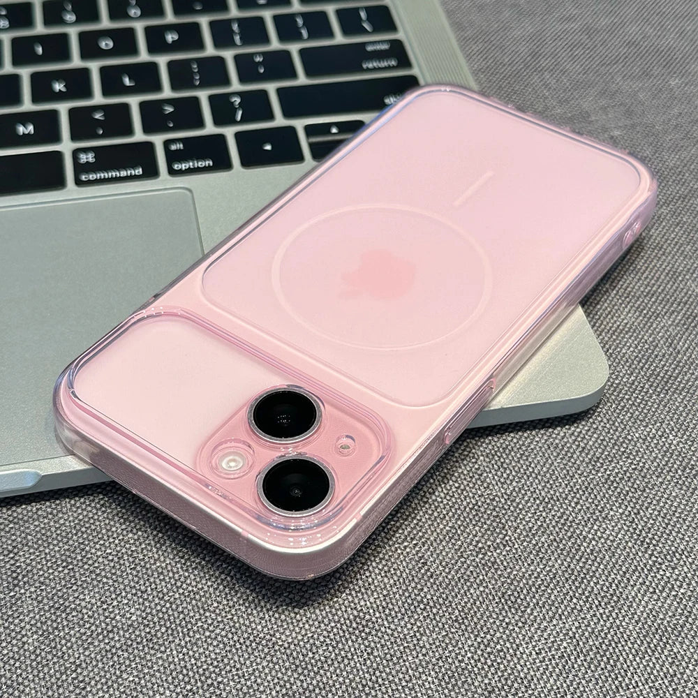 Ultra Thin Matte Clear For Magsafe Wireless Charging Soft TPU Case for iPhone 17 16 15 14 Plus 13 12 11 Pro Max Shockproof Cover