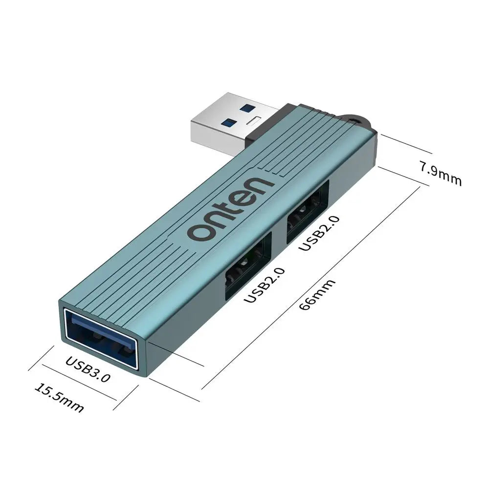ONTEN 3 in 1 USB HUB USB 3.0/Type-C 3.0 To 3 USB/Type-C Splitter Hub Speed 5.0Gbps 3 Port Type C HUB for PC Laptop Notebook