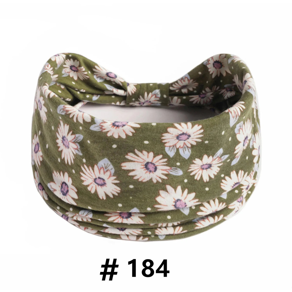 Boho Headbands for Women Cotton Wide Head Bands Stretch Hairband Non Slip Workout Yoga Running Turban Headwrap Hair Accessories