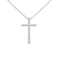 Women Silver Lab Created Diamond Pendant Necklace Classic Solitaire Fine Jewelry for Daily Wear and Special Occasion Styling