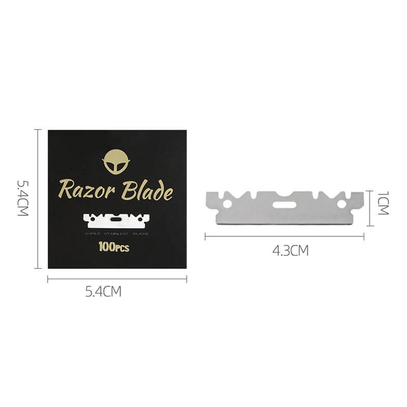 wooden trimmer manual shaver professional straight edge stainless steel sharp barber razor folding shaving blade shave beard cut