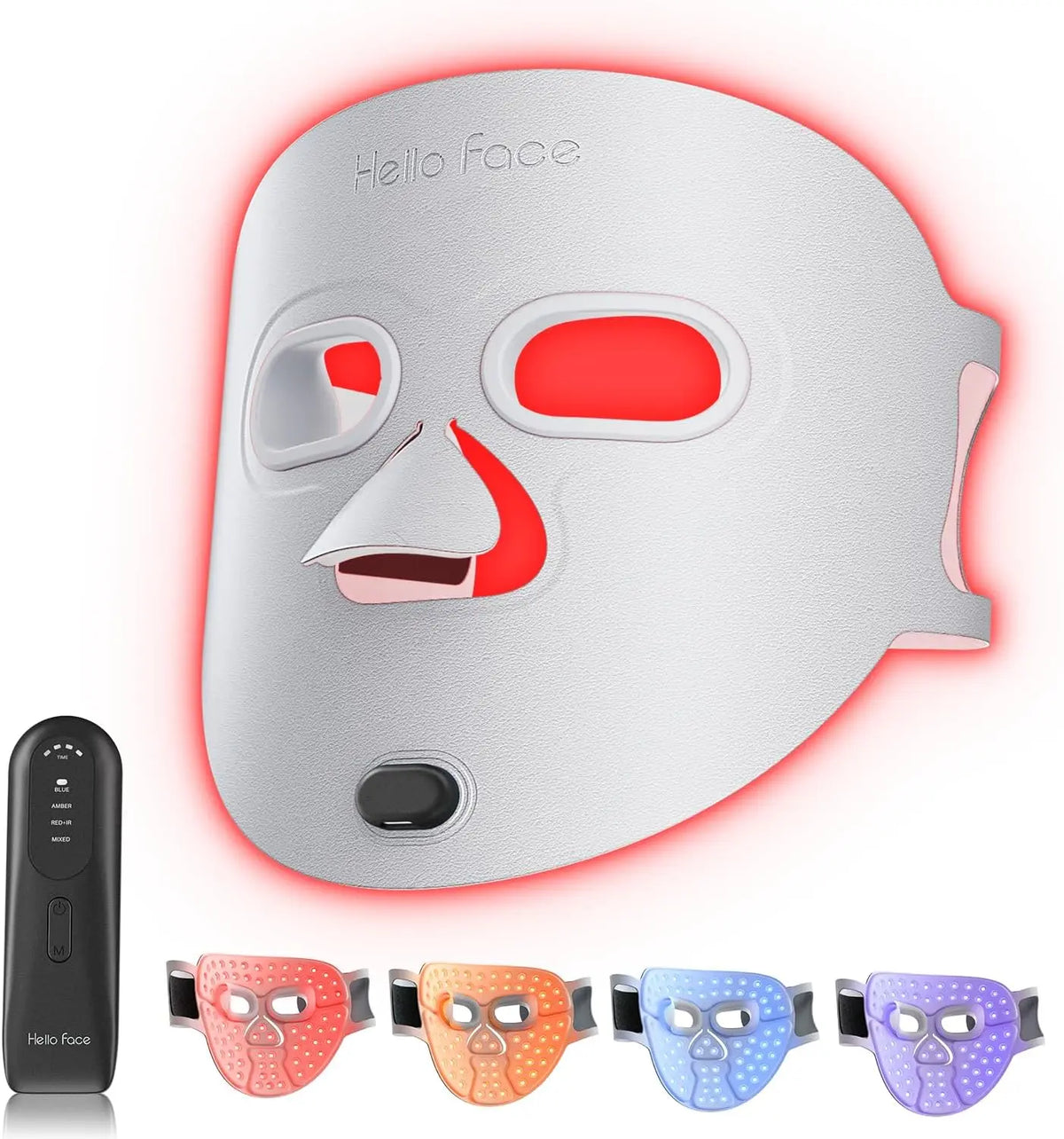Hello Face Wireless Near-Infrared and Red Light Facial Mask For Powerful Professional Ultra-light Mask