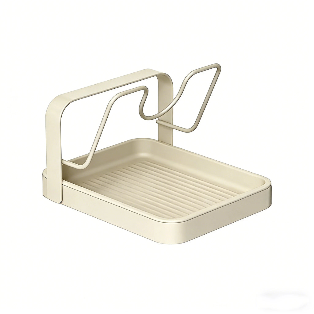 Kitchen Pot Lid Storage Rack Pot Lid Holder With Tray Lid Holder While Cooking Lid And Spoon Rest Kitchen Organizer Stand