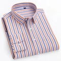 New in shirt over size long-sleeve shirts for men slim fit formal plain shirt soft comfortable striped plaid office full clothes