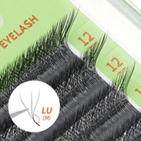 Colored Lashes Eyelash Extensions C/D/L/LU(M) Curl Mix 8-15mm Natural Soft Individual Green/Blue/Brown/Purple/Pink Eyelashes