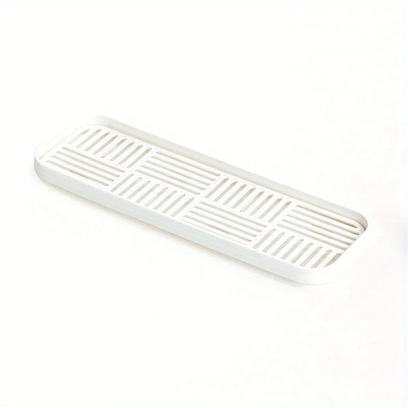 Kitchen Sink Organizer with Drain Tray, Sponge Holder, and Cutlery Drainer - Keep Your Countertop Clean and Tidy!