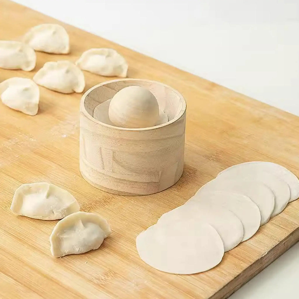Dumpling Maker Non-Stick Wooden Manual Kitchen Gadgets Dumpling Mold Skin Maker Press tool, dumpling wrappers, kitchen gadgets