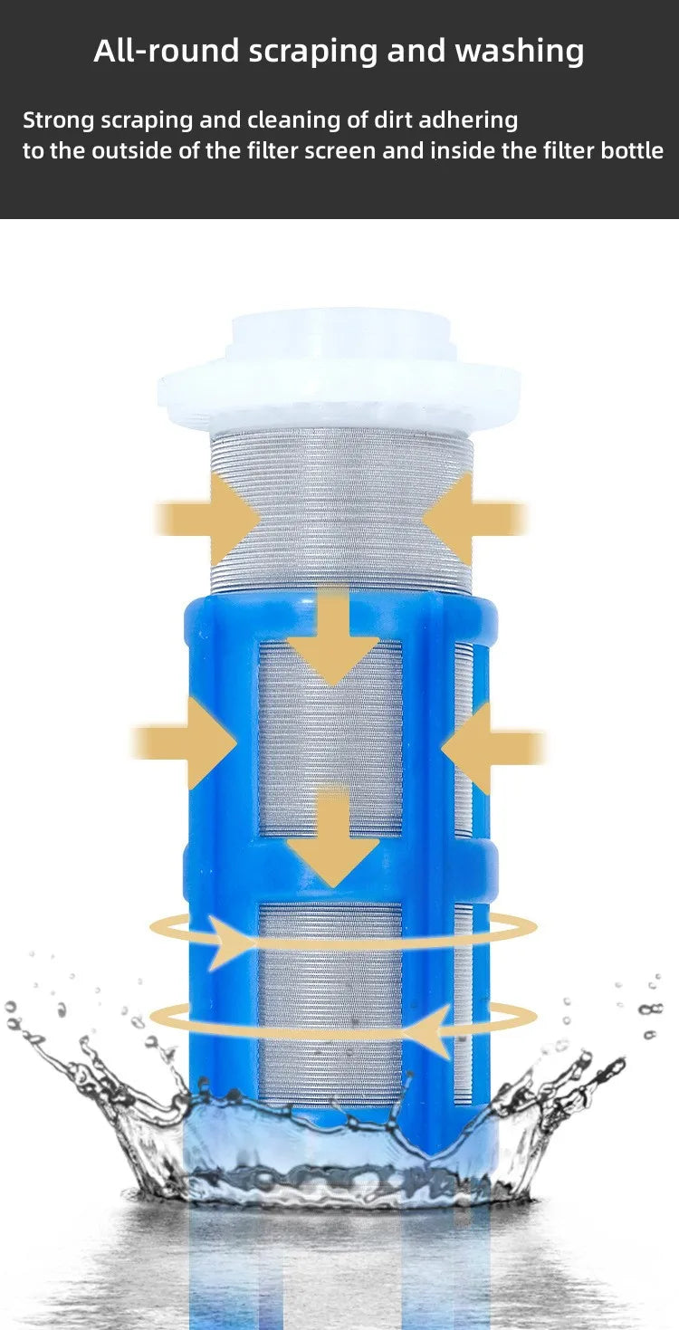 Front Purifier Whole House Spin Down Sediment Water Filter Central Backwash Remove Rust Contaminant Stainless Steel Mesh