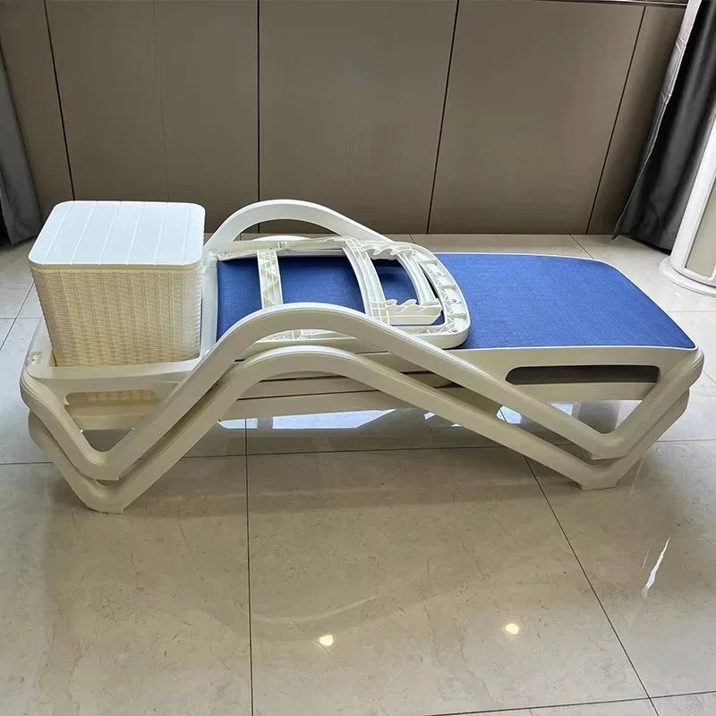 Pool Outdoor Day Bed Outdoor Sunbed Hotel Garden Furniture Beach Sun Lounger D842