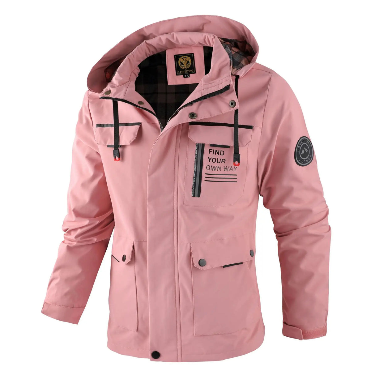 Men's Casual Jacket Parka Autumn/Winter Hooded Jacket Men's Coat Solid Color Outdoor Chic