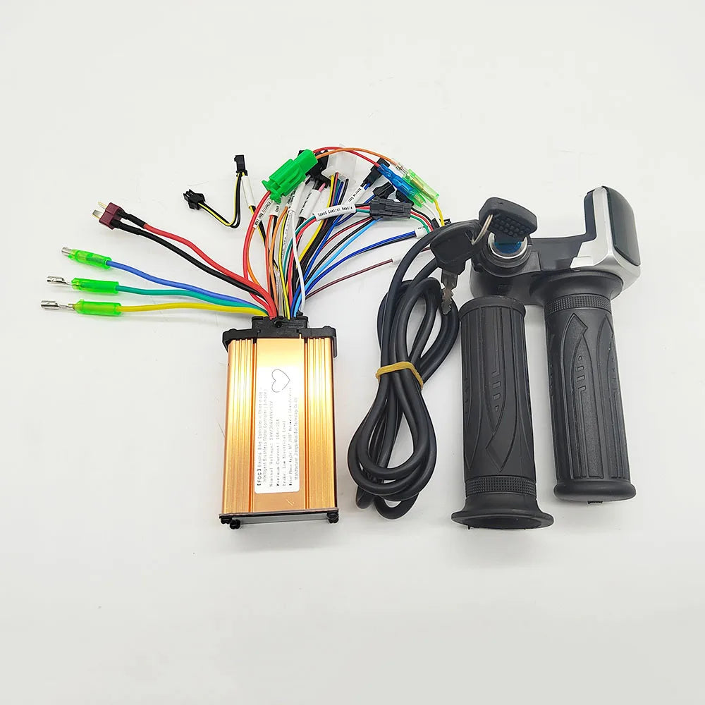 Electric Scooter Brushless Controller 24V 36V 48V with Twist Grip Throttle 250W 350W 12A 13A 15A 18A 20A for E-bike
