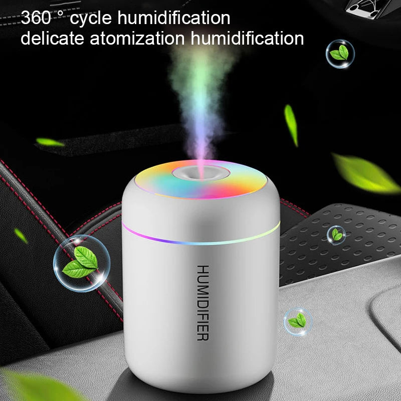 180ML Mini Air Humidifier USB Electric Aroma Diffuser Essential Oil Purifier Aromatherapy Mist Maker Lights For Car Home Bedroom