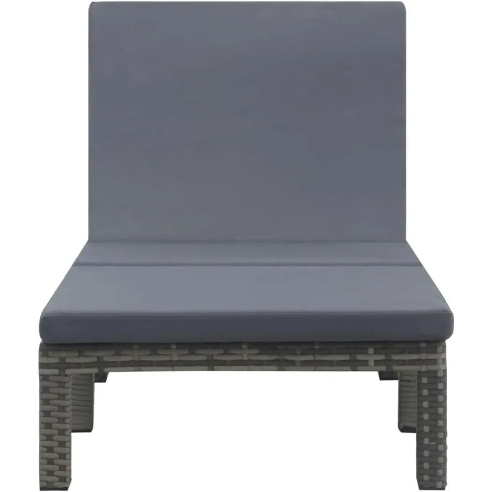 Recliner Sun Lounger with Cushion for Outdoor Relaxation