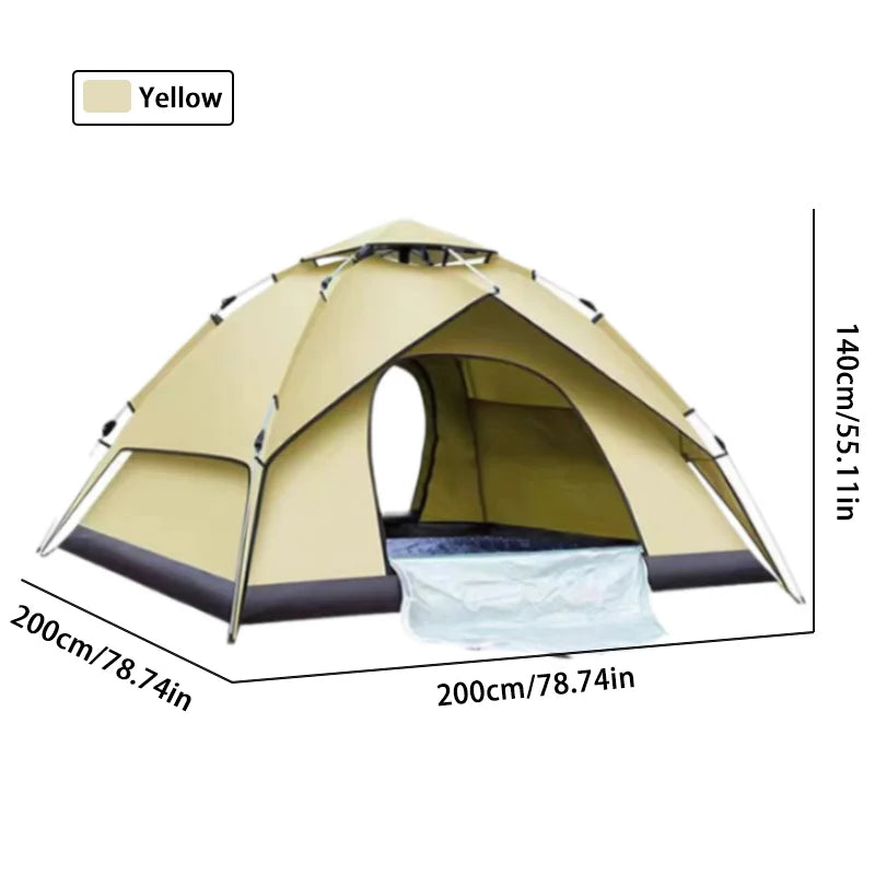 Outdoor Tent Camping Automatic Tent double-deck tents double door tent folding camping tent Beach tent Outdoor Fishing tent