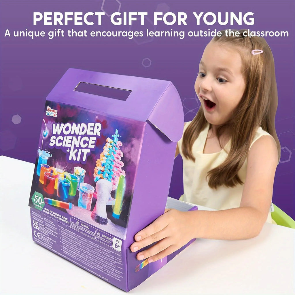 JOYFY 50+ Wonder Science Kits Kids Experiments Educational Stem Toys with Growing Crystal Tree for Birthday Christmas Gifts
