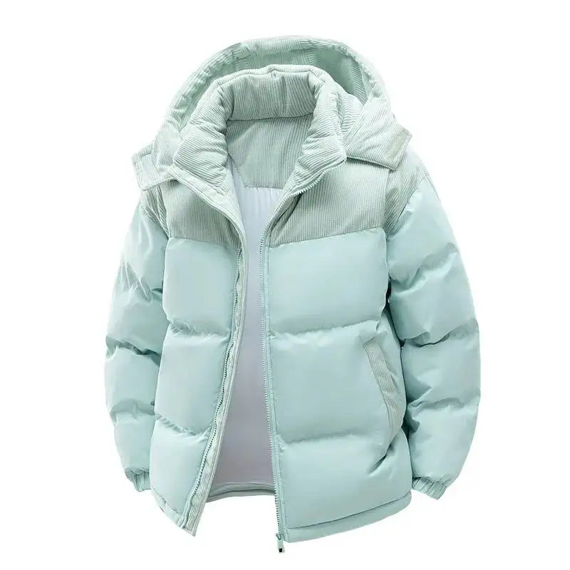 Men's Winter Thickened Cotton-Padded Jacket With Fleece Warm Cold-Proof 2025 Trendy Cotton-Padded Coat For Men