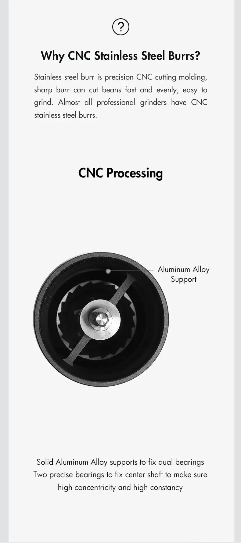 TIMEMORE Chestnut C3S/C3ESP  Manual Coffee Grinder, All Metal Body Anti-slip Portable Hand Mill, Built-in S2C Precision Burr