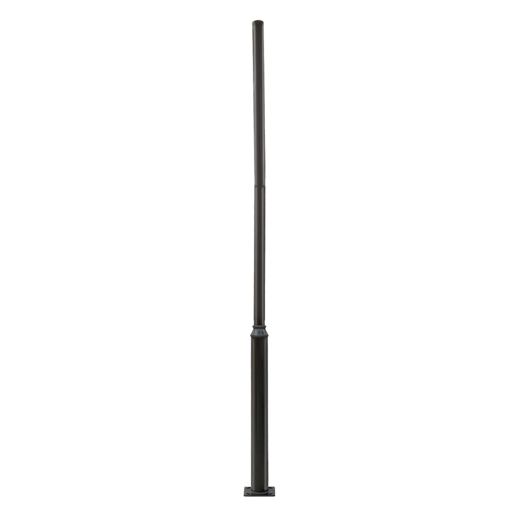 5m Split Outdoor Street Light Pole, Height Split Street Lamp Post for Road, Community and Outdoor Public Lighting 114+76mm Upper & Lower Pole, Economic Model