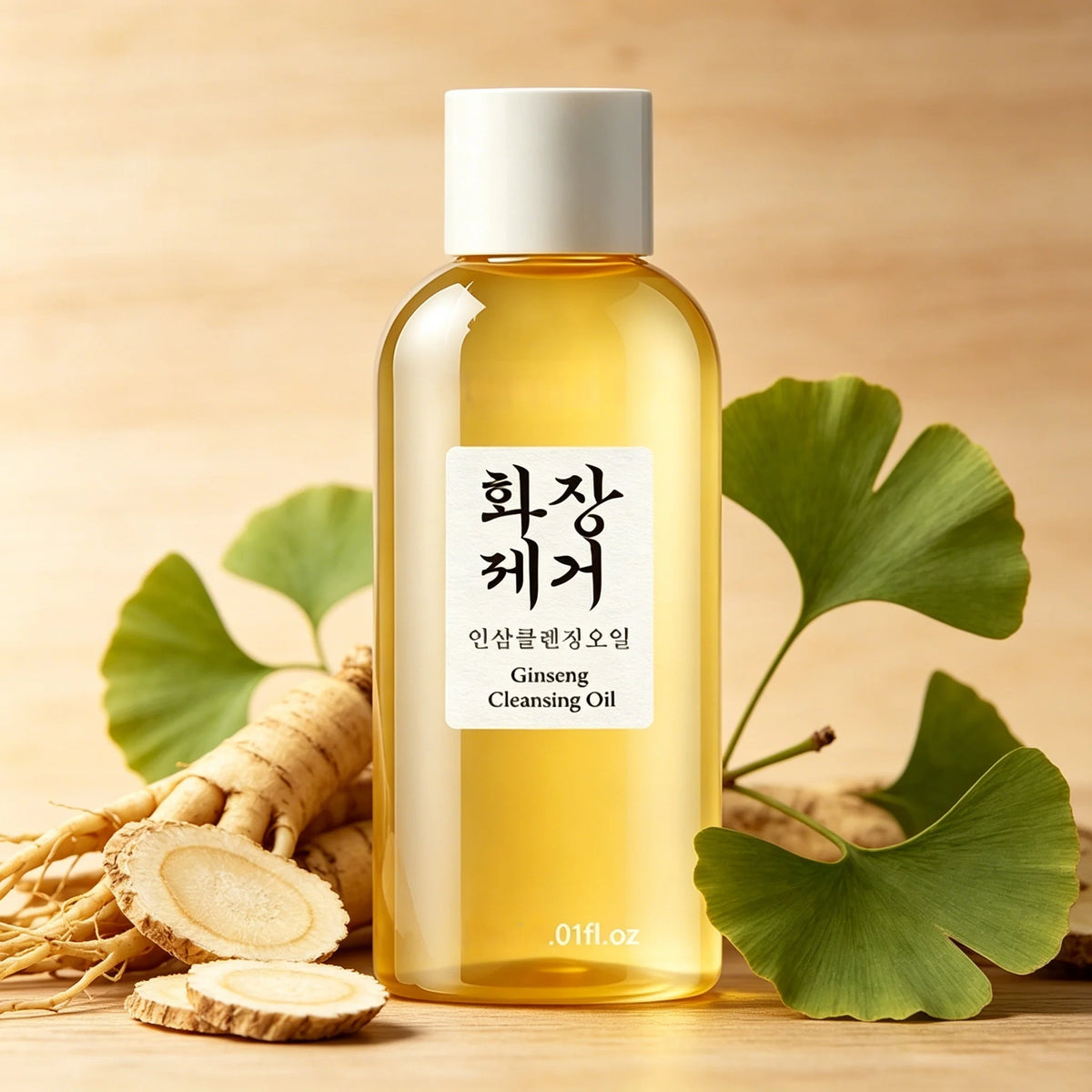 30ml YUITIKUE Natural Ginseng Extract Cleansing Oil Mild Makeup Dissolving Clean Residues Hydrating Soft Skin Care Cleansing Oil