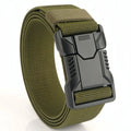 New Quick Release Pluggable Buckle Men Belt Breathable Elastic Outdoors Belts For Men Elastic Pants Belt
