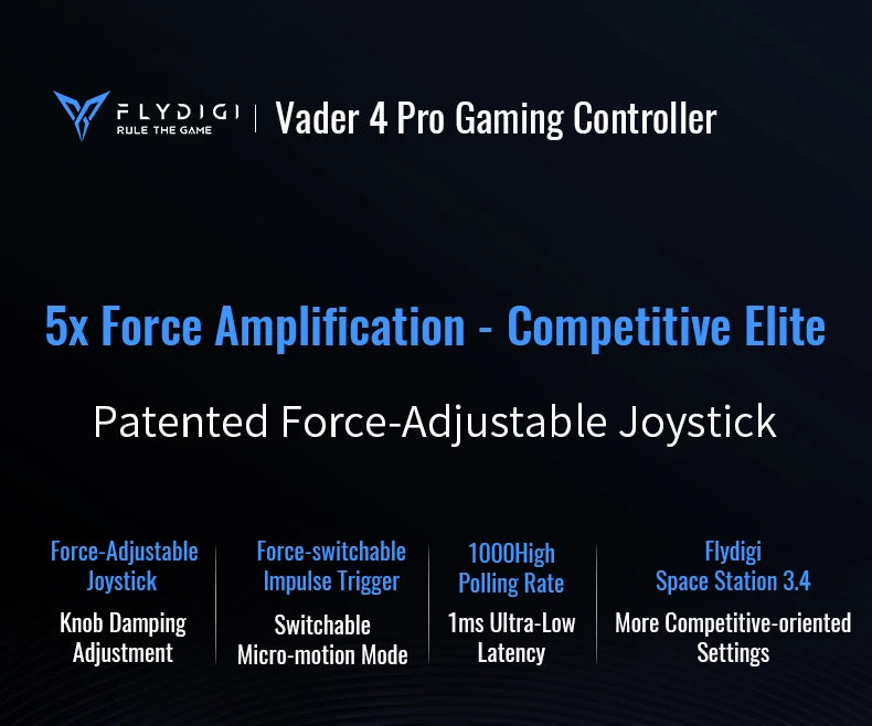 FLYDIGI Vader 5 Pro/ 4ProGaming Controller Switchable Tirgger Support Elite Force PC NS Mobile TV Box PC Gamer PS Game Boy Gifts