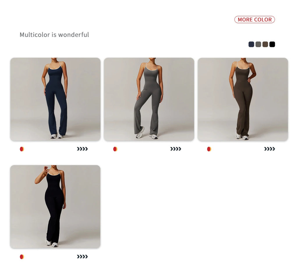 Yoga Set V Jumpsuit Gym Set Women Training Yoga Suit Sportswear Women Sports Jumpsuit Fitness Workout Bodysuits Sexy Back