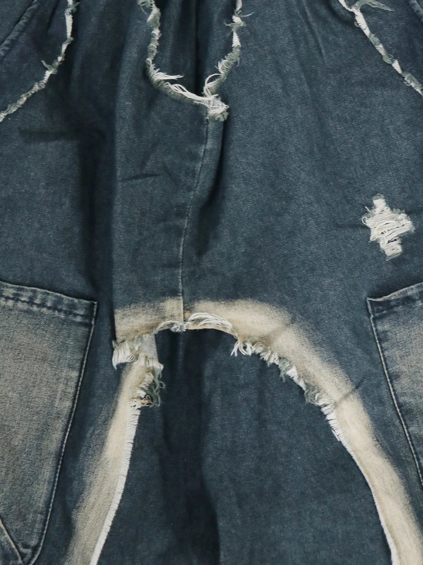 New Vintage Distressed Frayed Ripped Jeans Women's Fashion Loose Harem Pants Casual Hip Hop Streetwear Denim Trousers for Women