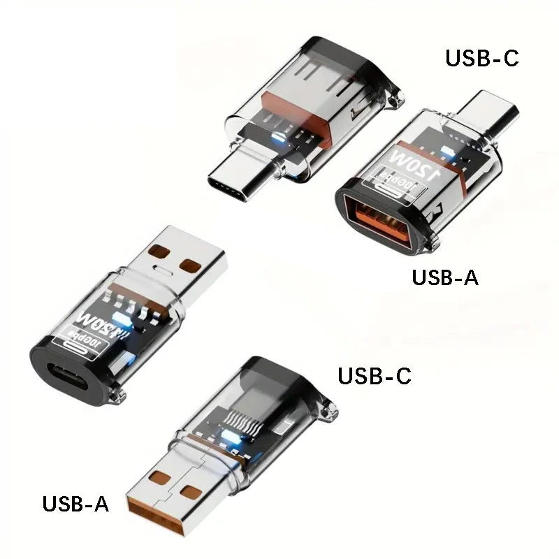 4Pcs USB to USB C Adapter USB Type C Female to USB Adapter, Type-C Male to USB-A Female Adapter 10Gbps  OTG Fast Charging
