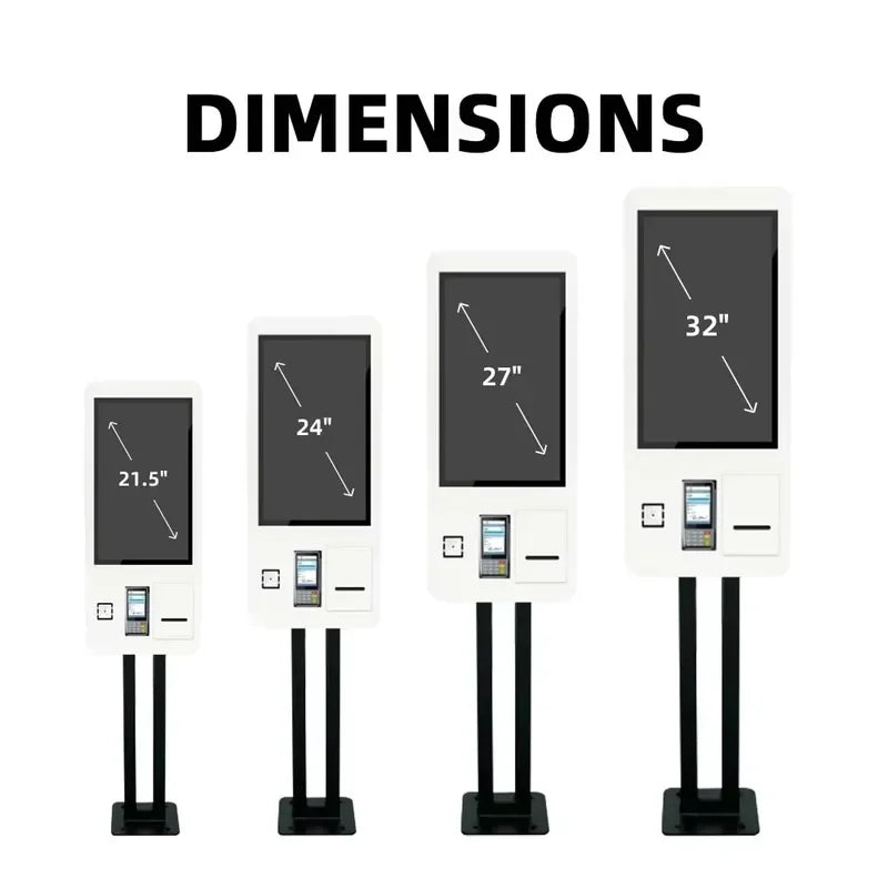 Payment Kiosk Digital Signage and Display Self Service Printing Kiosk Lcd Display Fast Food Kiosk Lcd Touch Screen