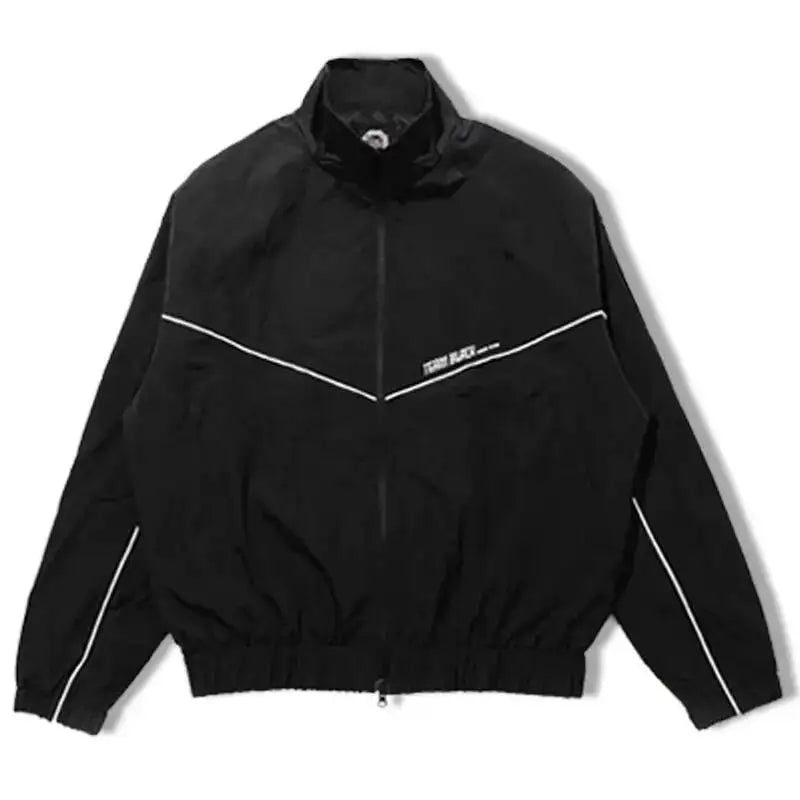Korean Manhwa Jinx Team Black Windbreaker Jacket Men Women Sports Coat Loose Track Activewear Joo Jaekyung Cosplay Y2K Clothes
