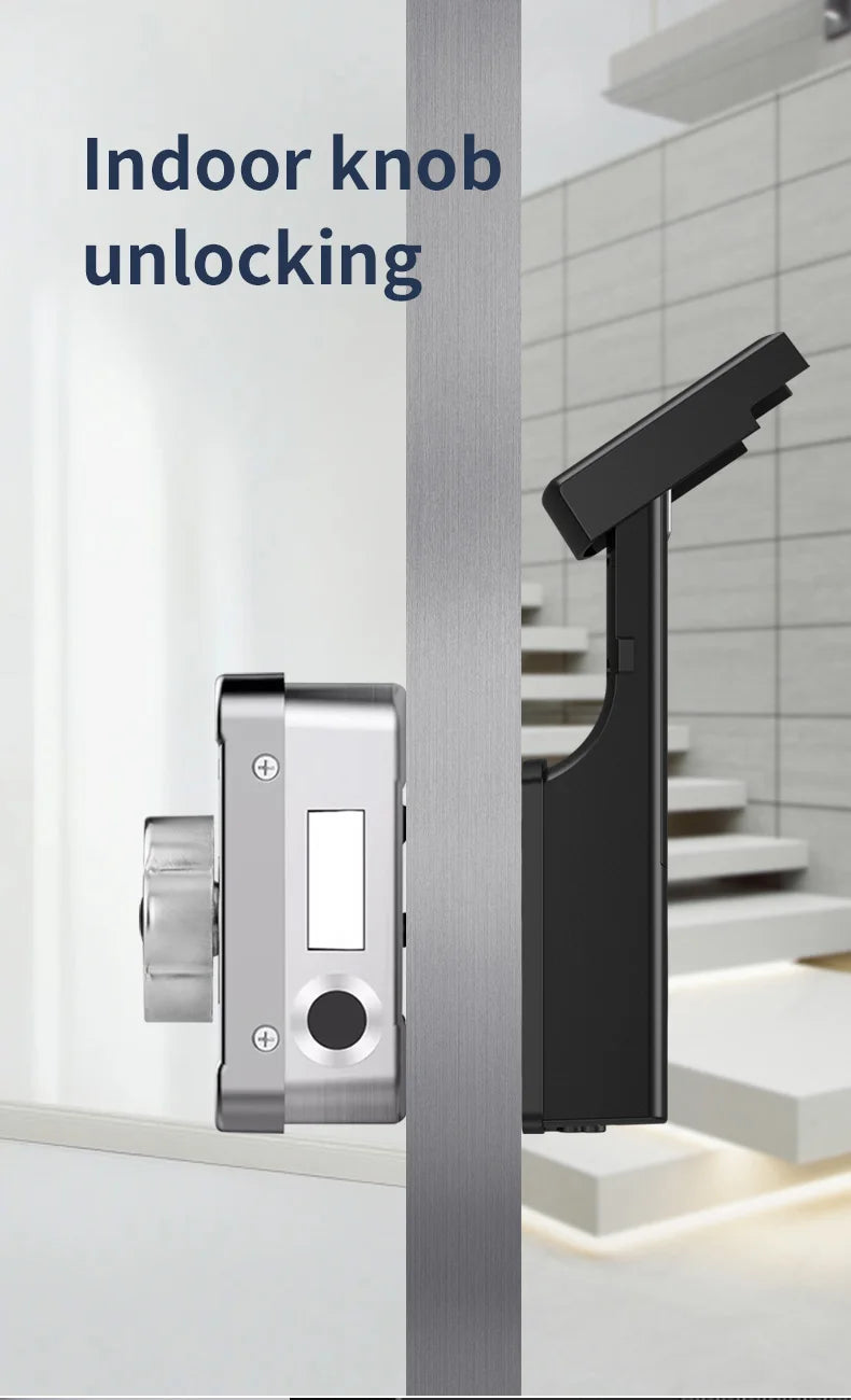Tuya Wifi Video Intercom Doorbell Waterproof Double-sided Fingerprint Rim Lock Remote App Electronic Face Recognition Smart Lock
