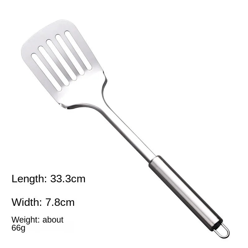 Durable Stainless Steel Wok Spatula Long Handle Kitchen Gadgets Kitchen Cooking Utensil Set Slotted Turner Cooking Tools