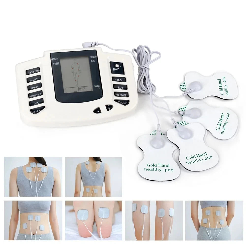 8-mode Full Body Massager Electric Muscle Stimulator Acupuncture Low Frequency Pulse Vibration Massage Relax Muscle Anti-fatigue