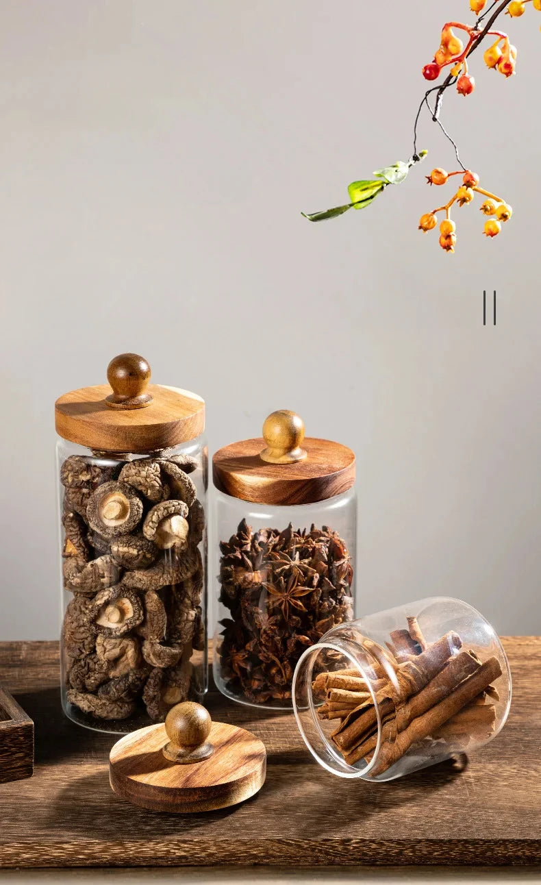 Sugar Coffee Tea Containers Airtight Food Containers Hermetic Pots for Food Container for Cereals Glass Jar With Lid Storage